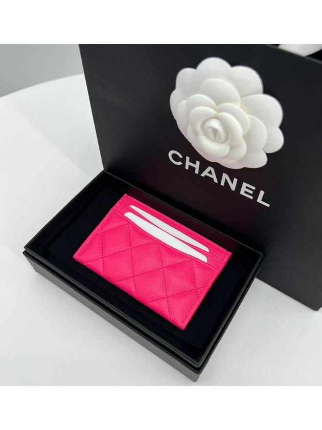 Classic caviar pink gold card wallet - CHANEL - BALAAN 5