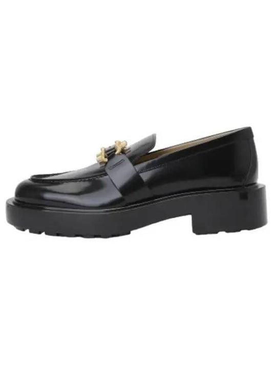 Monsieur leather loafers black flats shoes - BOTTEGA VENETA - BALAAN 1
