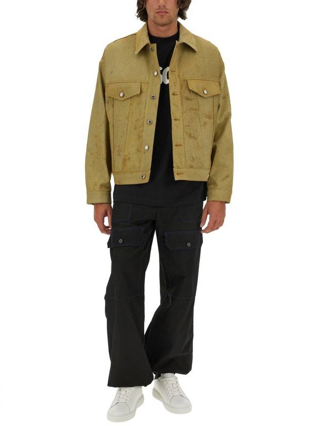 Msgm Denim Jacket Dyed In Tea - MSGM - BALAAN 2