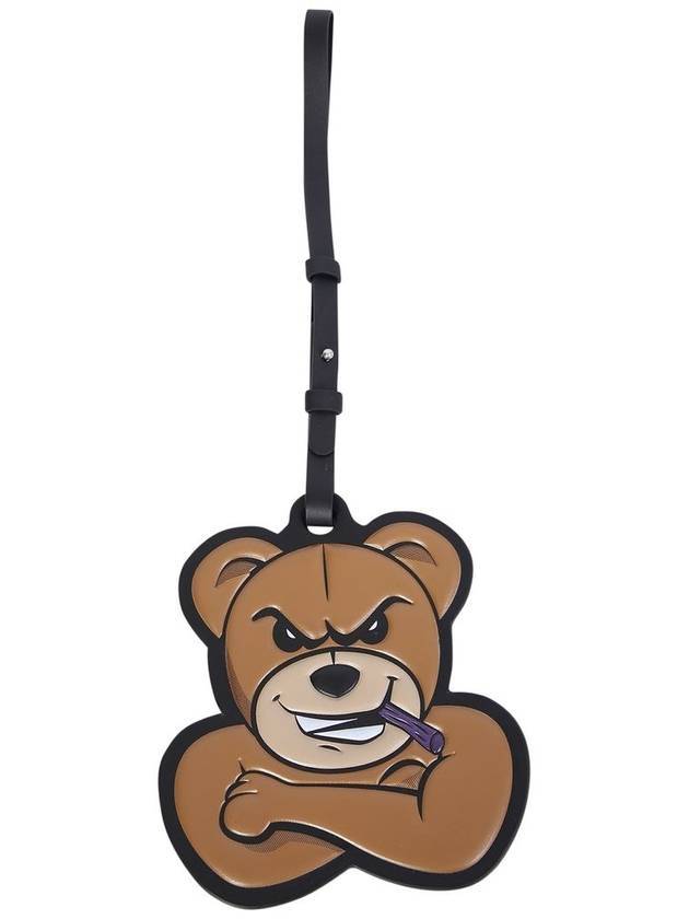 Bear Patch Keyholder Brown - MONCLER - BALAAN 2