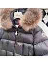 Boedic Logo Patch Fox Fur Down Long Padding Black - MONCLER - BALAAN 7