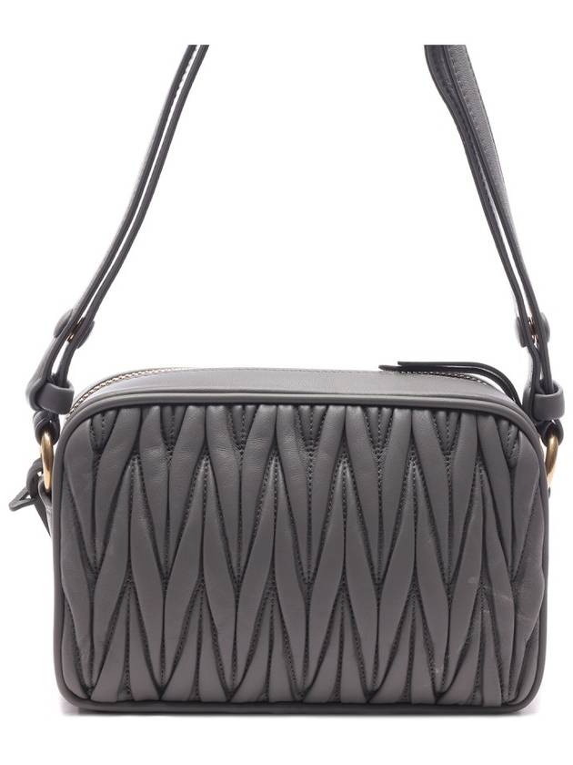 Matelasse Nappa Leather Shoulder Bag Marble Grey - MIU MIU - BALAAN 5