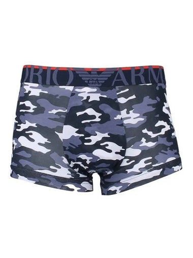 Men's Logo Camouflage Briefs Navy - EMPORIO ARMANI - BALAAN 1