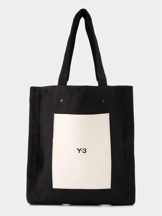 Men's Logo Lux LUX Tote Bag Black - Y-3 - BALAAN 2