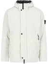 Techno Fabric Hooded Jacket Plaster - STONE ISLAND - BALAAN 2