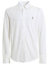 Pony Logo Cotton Long Sleeve Shirt White - POLO RALPH LAUREN - BALAAN 1