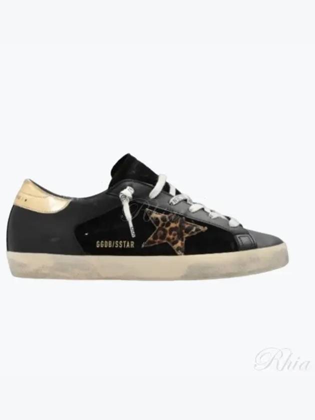 Superstar Leopard Star Low Top Sneakers Gold Black - GOLDEN GOOSE - BALAAN 2