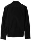 Men's Lens Wappen Tyrone Overfit Long Sleeve Shirt Jacket Black - CP COMPANY - BALAAN 4