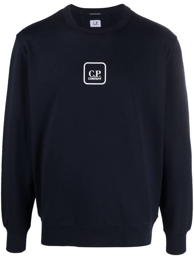 Graphic Printing Logo Sweatshirt Navy - CP COMPANY - BALAAN 1