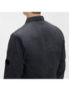 Men's Lens Wappen Gabardine Shirt Jacket Navy - CP COMPANY - BALAAN 5