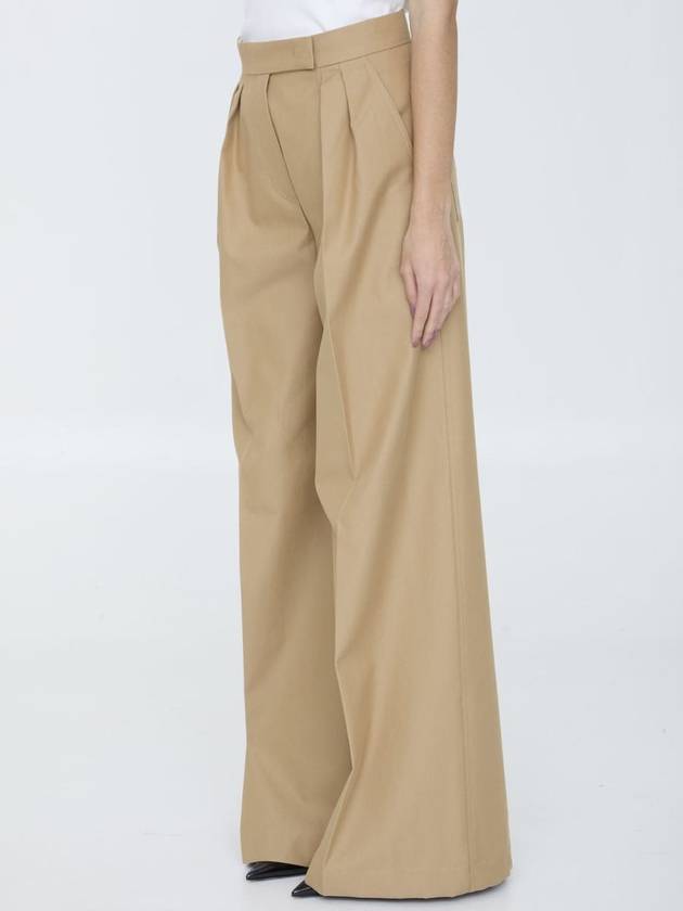 tan corte straight pants tobacco - MAX MARA - BALAAN 3