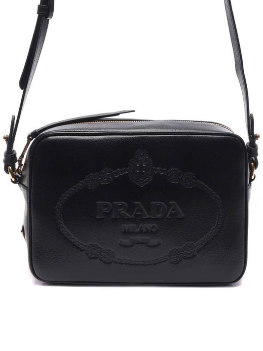 Grace Leather Cross Bag Black - PRADA - BALAAN 2