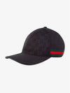 Original GG Web Supreme Canvas Baseball Ball Cap Black - GUCCI - BALAAN 2