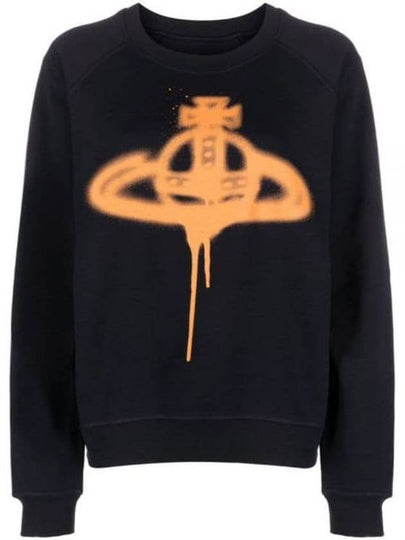 Spray ORB Raglan Sweatshirt Navy - VIVIENNE WESTWOOD - BALAAN 2