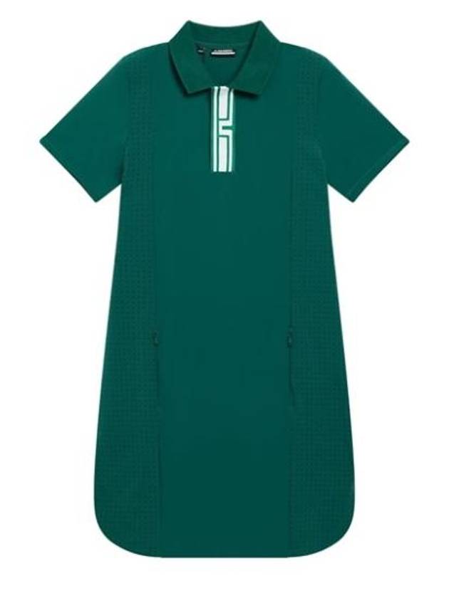 Women's Dennis Golf Mini Dress Rain Forest - J.LINDEBERG - BALAAN 2