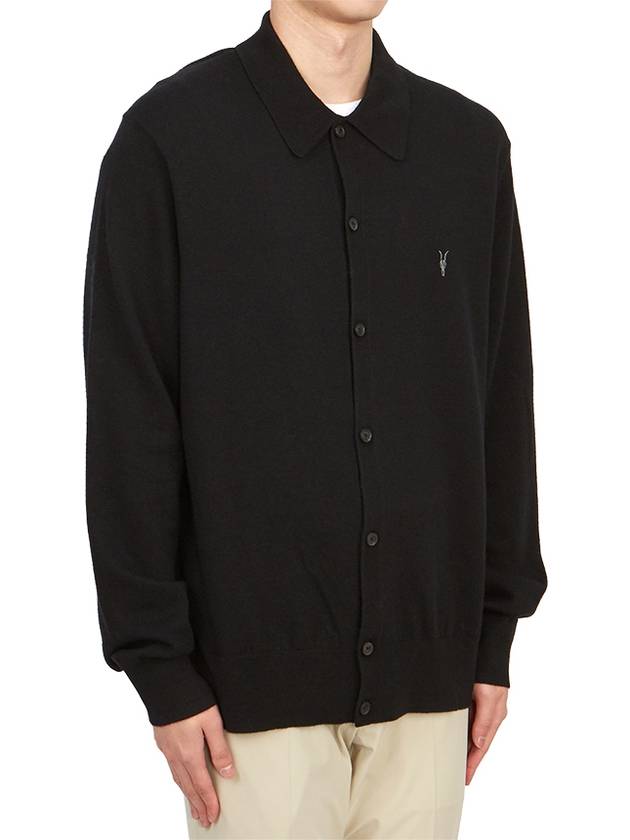 Kilburn Men's Cardigan MK044Z BLACK - ALLSAINTS - BALAAN 4