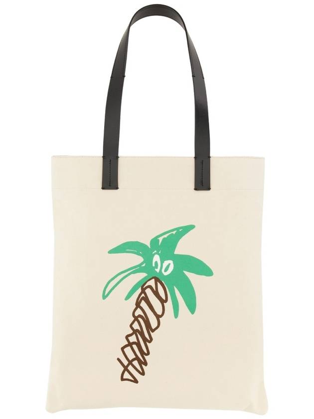 23 fw Cotton Canvas Shopping Bag PMNA068E23FAB0020410 B0040495177 - PALM ANGELS - BALAAN 1