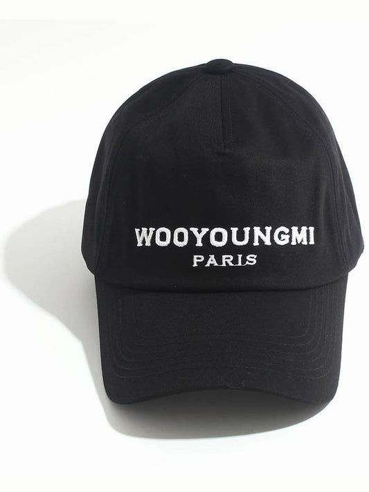 Embroidered Logo Ball Cap Black - WOOYOUNGMI - BALAAN 2