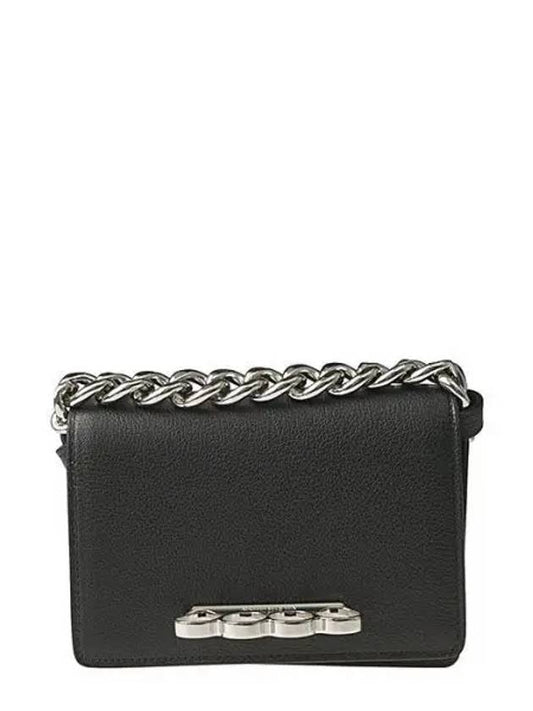 4-Ring Leather Shoulder Bag - ALEXANDER MCQUEEN - BALAAN 2