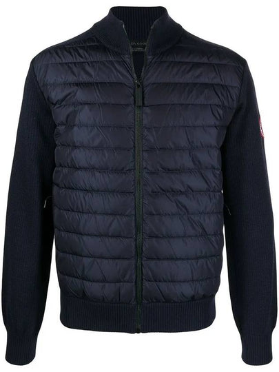 HyBridge Logo Patch Knit Down Jacket Navy - CANADA GOOSE - BALAAN 2