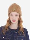 Bold Fox Head Patch Ribbed Beanie Golden Brown - MAISON KITSUNE - BALAAN 6