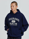 V Heavy Hood Sweat De Grand Hoodie Navy - DE GRAND MATIN - BALAAN 1