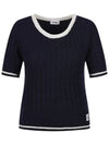 Round color combination short sleeve knit MK4MP353 - P_LABEL - BALAAN 2