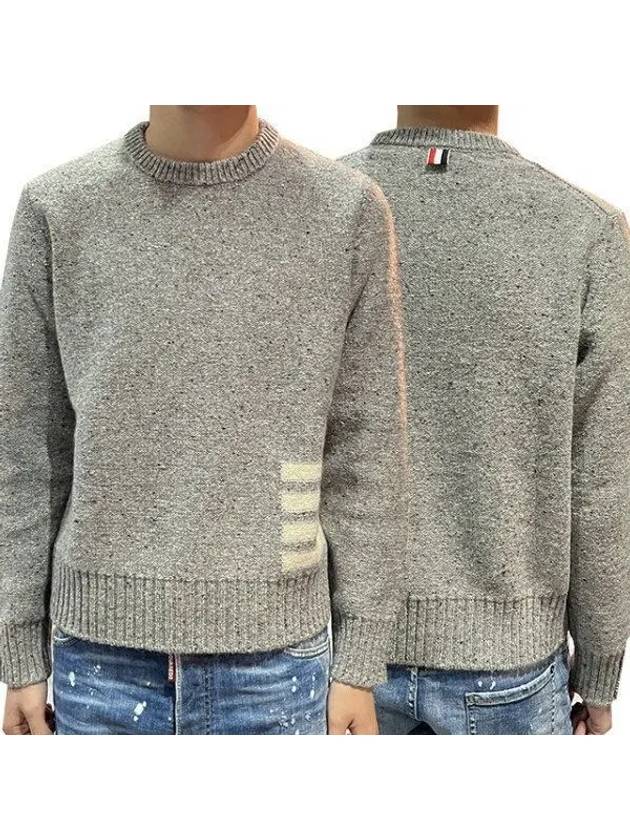 4 bar stripe Donegal mohair knit MKA448A 1127029 - THOM BROWNE - BALAAN 1