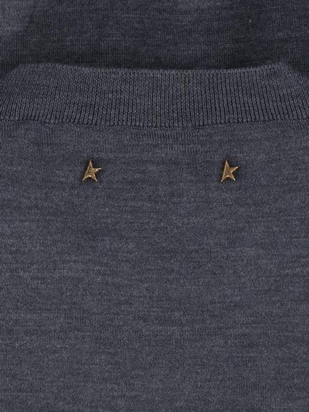 Sleeve Logo Patch Knit Top Grey - GOLDEN GOOSE - BALAAN 6