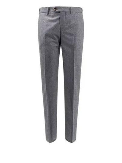 Wool Straight Pants Grey - BRUNELLO CUCINELLI - BALAAN 2