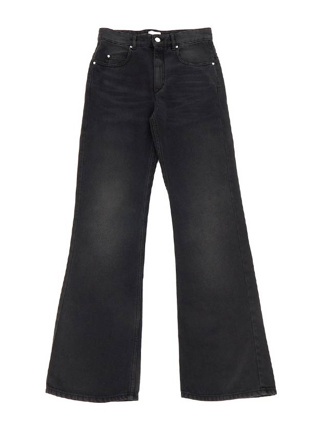 Belvira High Rise Bootcut Jeans Black - ISABEL MARANT - BALAAN 2