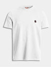 Men's Logo Patch Round Ivory Short Sleeve PM TEE BT02 505 - PARAJUMPERS - BALAAN 1