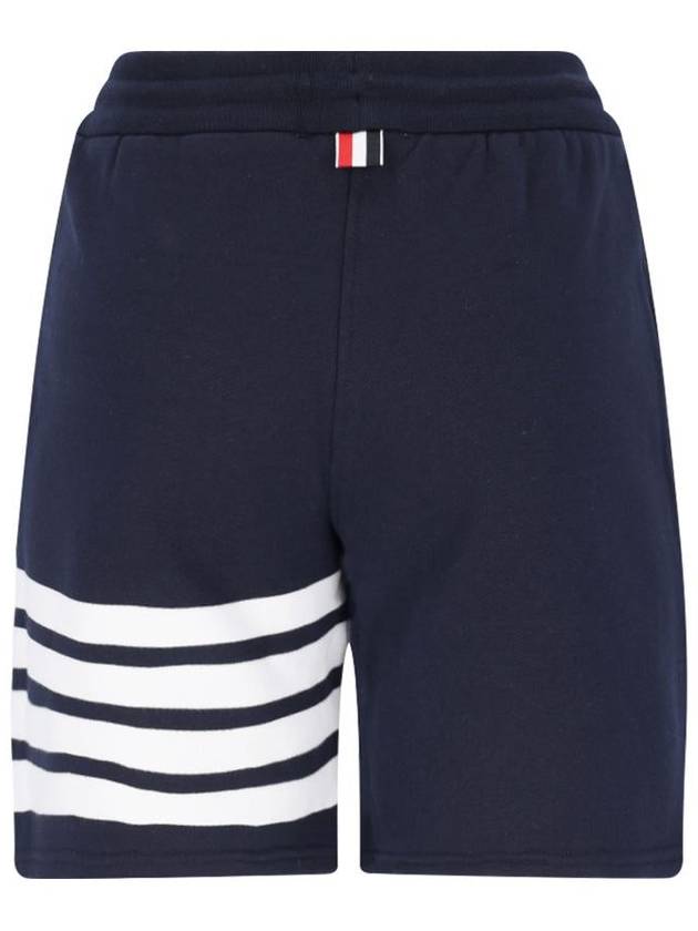 Diagonal 4 Bar Drawstring Shorts Navy - THOM BROWNE - BALAAN 3