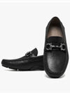 Gancini Ornament Driving Shoes Black - SALVATORE FERRAGAMO - BALAAN 4