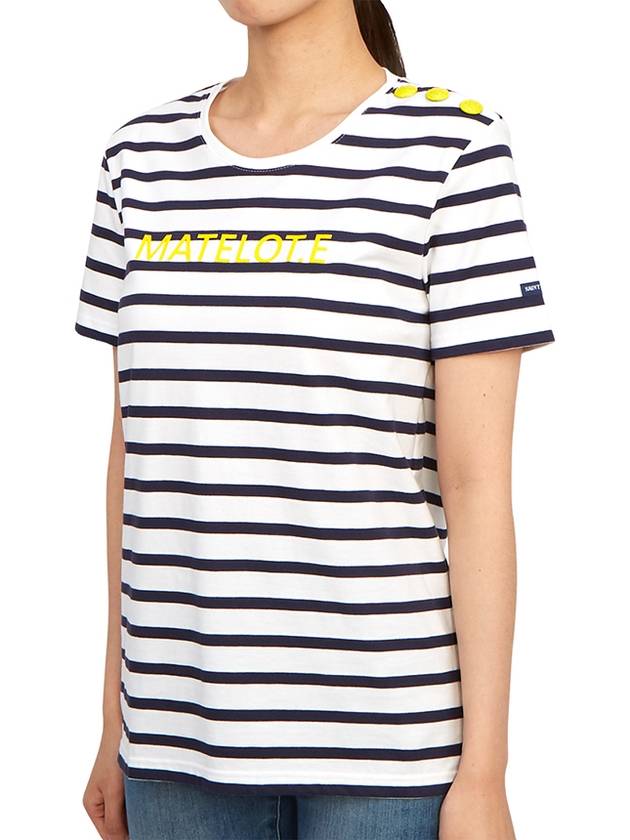 Cauville Striped Short Sleeve T-Shirt - SAINT JAMES - BALAAN 3