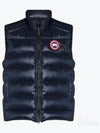 Crofton Logo Patch Padding Vest Atlantic Navy - CANADA GOOSE - BALAAN 2