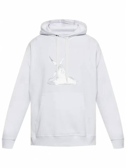 Cupid Print Cotton Hood White - BURBERRY - BALAAN 2