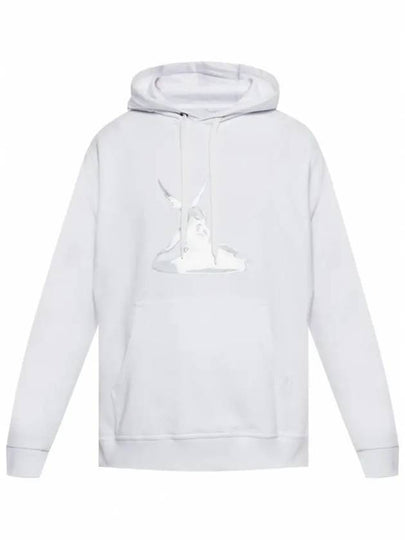 Cupid Print Cotton Hoodie White - BURBERRY - BALAAN 2