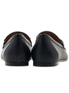 Women's Double T Logo Leather Loafers Black - TOD'S - BALAAN 5