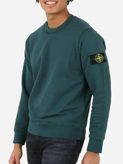 Wappen Patch Crew Neck Sweatshirt Green - STONE ISLAND - BALAAN 2