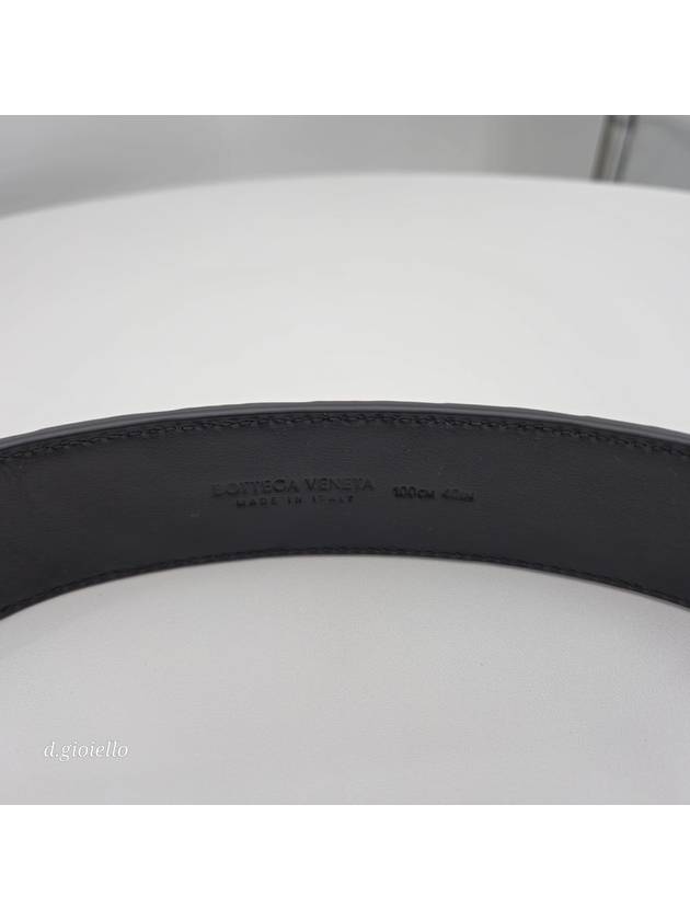 Intrecciato Belt Black - BOTTEGA VENETA - BALAAN 3