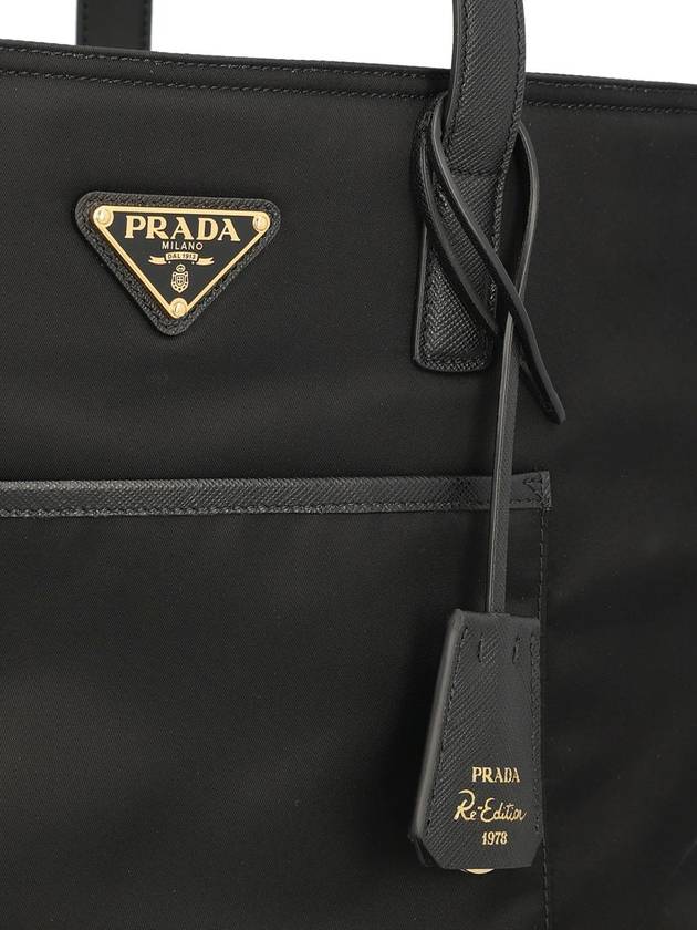 Logo Re-Nylon Tote Bag Black - PRADA - BALAAN 5