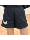 Women's Sportswear Essentials High Rise Woven Shorts Black - NIKE - BALAAN 4