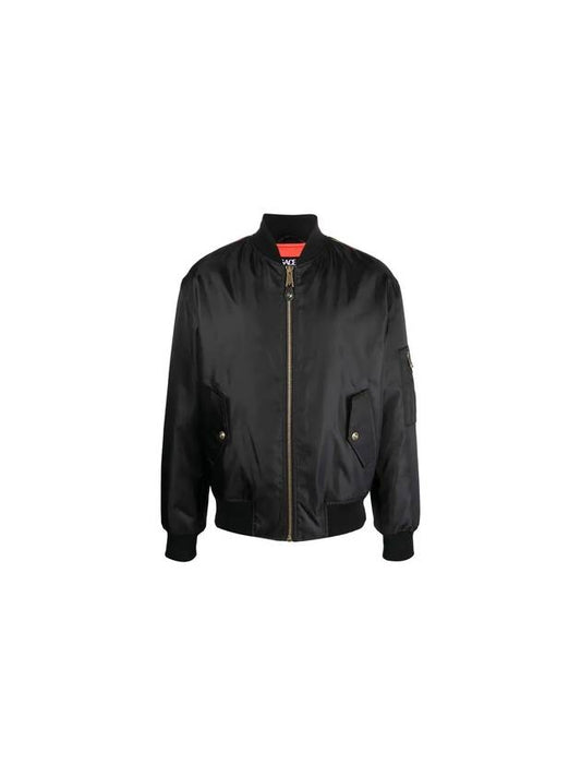 Emblem Chain Bomber Jacket Black - VERSACE - BALAAN 1