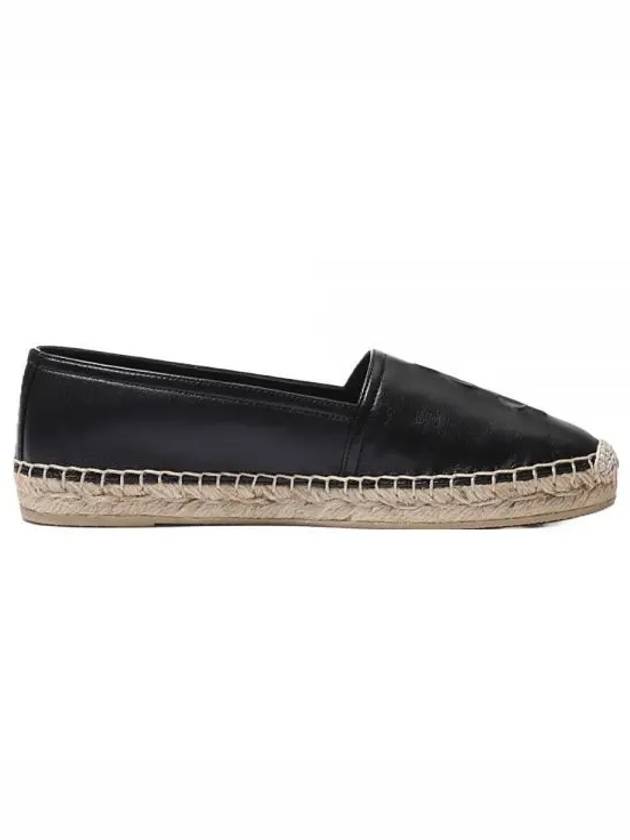 Leather Espadrilles Black - SAINT LAURENT - BALAAN 2