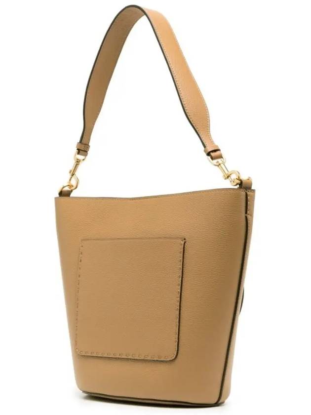 McGraw Logo Bucket Bag Beige - TORY BURCH - BALAAN 4