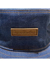 Acne Logo Patch Denim Bucket Hat Indigo Blue C40297 135 - PRADA - BALAAN 5