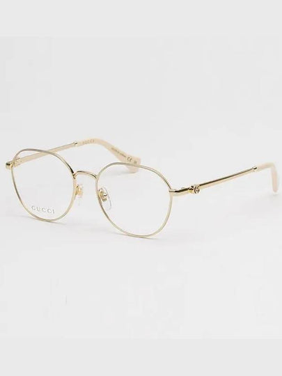 Eyewear Round Frame Eyeglasses Gold - GUCCI - BALAAN 2