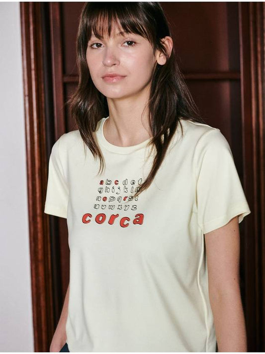 Alphabet Tee Yellow - CORCA - BALAAN 1