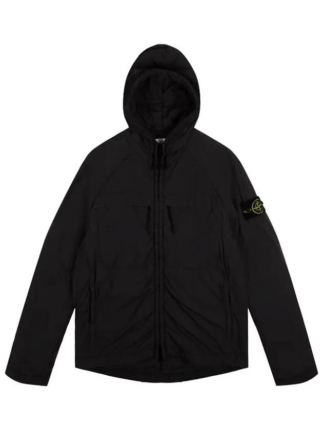 Comfort Tech Composite Light Hooded Jacket Black - STONE ISLAND - BALAAN 3